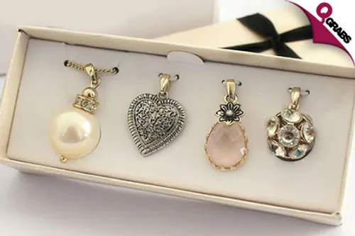 For QR99, Keep Your Jewelry Options Open with Necklace Pendant Sets - Choose from 2 Pretty Sets! (QR169 Value)